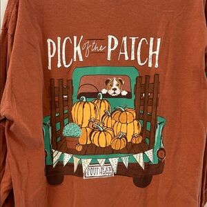 Southernology Pumpkin Dog Graphic Tee Unisex Size L